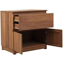 Teako Design Credenza Carmelo, resistente alle intemperie, 90 cm, mobili da giardino, resistente alle intemperie