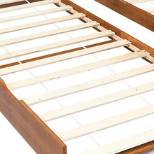SKM Divano Letto a Scomparsa Marrone Miele Legno di Pino 90x200 cm
