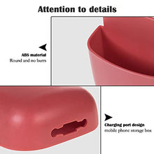 Set di 6 supporti di controllo remoto per telefono, scatola di immagazzinaggio da parete, organizer universale per letto di punzonatura per telecomando telefono (rosso+giallo+blu)