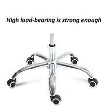 SXRDZ Computer Sgabello Sedia con Ruote, Sedie Chitarra sgabelli con Seduta Nera Sintetico Cuoio, Altezza Regolabile 45-57 cm, Peso 160 kg supportati, Cucito Sgabello for Home Office