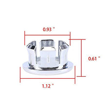 Set di 5 anelli di ricambio per lavabo, per lavabo, rotondi, colore: argento