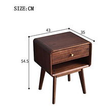AINIYF Comodino in Legno massello con Comodino for Camera da Letto con 1 cassetto Comodino (43x35x54,5 cm) (Color : Brown)
