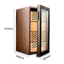 BUDBYU Armadio Elettrico per sigari con Touch Screen Humidor per Controllo Temperatura, 360 ° e Gradi; Raffreddato ad Aria per Bar o Ufficio a casa