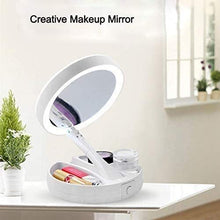 Specchio Home LED con luci Pieghevole Dual Lated Side Magnity Vanity
