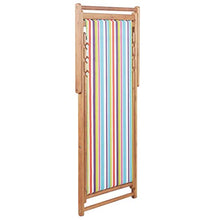 Tidyard- Sdraio Pieghevole, Lettino Prendisole in Tessuto Multicolore