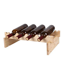 GZA Stendibiancheria Impilabile per Vino in Legno Massello Monostrato