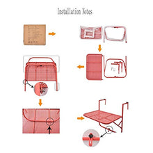 Elegante Semplicità Scaffale Scaffale Sospeso a Parete Scaffali Iron Art Pieghevole Semplice Mini Balcone Tavolo da Appendere Ringhiera in Metallo, 4 Colori, HJJ, bianca, 60x40x39cm