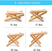 Sgabello pieghevole in legno per WC, ultra portatile ed ecologico, multifunzionale (coppia)
