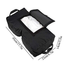 GOTOTO 2 Pezzi Base per Ombrellone da Esterno in Tessuto, Quadrata, 45 * 22 * 14cm, Nero
