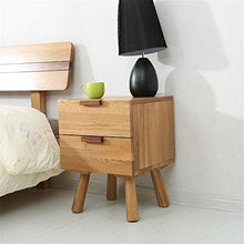 Comodino Comodino moderno in legno massello di rovere puro nordico Mobili camera da letto moderna Armadietto laterale semplice Due secchi Armadietti di pompaggio Tavolino multiuso tavolini set comodin