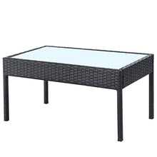 FAMIROSA Set Divani da Giardino 4 pz con Cuscini in Polyrattan Nero-2673