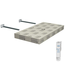 LUX ELEMENTS LLAVE5001 - Lavandino da appoggio, pronto da piastrellare, 117 x 58,5 x 10 cm, colore: Grigio