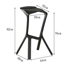 ZRN Sgabello da Bar * 1 Set, Sgabello da Cucina Sono Disponibili Molti Colori di plastica Sgabello Senza Schienale con Seduta in plastica