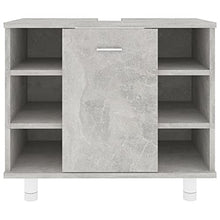 vidaXL Armadio da Bagno Grigio Cemento 60x32x53,5 cm in Truciolato
