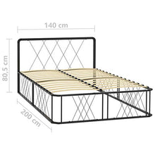 SKM Giroletto Nero in Metallo 140x200 cm (25.5kg)