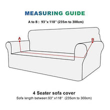 Sinoeem Copridivano Elasticizzato1 2 3 4 Posti (Regalare 2 federe) Fodere Copridivani Universale,Sofa Mobili Protettore Copertura Divano Antiscivolo, Ideale per poltrone (Blu, 4 Seater:235cm to 300cm) - Arredi Casa