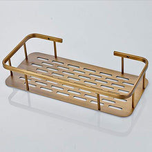 LFK Mensole da bagno in rame marrone mensola doccia doccia gel blu 30 * 14 * 5,6 cm