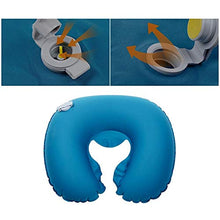 MiOYOOW Cuscino Viaggio Gonfiabile, Cuscino a Forma di U Cuscino per Il Collo Cuscino Compatto per Il Collo per Viaggi in Aereo