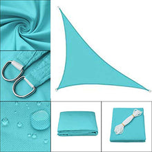 QI-CHE-YI Parasole, Tela Impermeabile per Balcone Giardino Terrazza,Light Blue,3×3×4.3 m