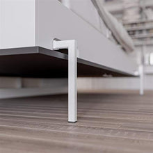 SMARTBett Letto a Scomparsa Basic Letto Ribaltabile Letto a Muro (120x200 Orizzontale, Bianco/Antracite Parte Frontale)