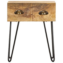 vidaXL Comodino Tavolino da Notte Armadietto per Letto Mobiletto per Camera da Letto Arredamento 40x30x50 cm Legno Massello di Mango