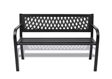 Hanper - Poltrona da giardino per 2 persone, per giardino, cortile, terrazzo, parco, caffè, 118 x 50 x 75 cm