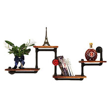 MoDi Wine Rack Retro Style Industriale Tubo di Acqua a Parete Vino Rack (L120 * W20 * H55cm)