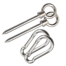 PRETYZOOM Kit di Sospensione per Amaca Resistente da 4 Pezzi Moschettoni per Amaca durevoli per Amaca