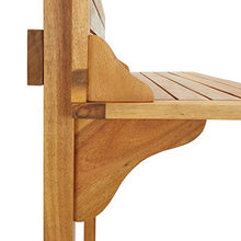 FAMIROSA Tavolo da Bar da Balcone 90x37x122,5 cm in Massello di Acacia