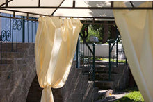 My Garden Gazebo Rodi, con Tende, 3 x 3 Metri, Ecrù
