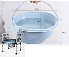 Cresciuto Toilet Seat Pieghevole Commode, Commode Sedia for WC è Regolabile in Altezza