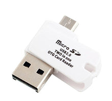 SaySure - 1pcs USB 2.0 + Micro USB 2-in-1 Micro SD TF Card Reader
