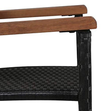 vidaXL Rattan e Legno Massello Acacia Set da Pranzo Esterni 9 pz Sedie Tavolo