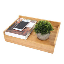 Tabpole - Comodino in bambù, stile semplice, comodino, comodino, organizer per cellulare, tablet, bevande a distanza
