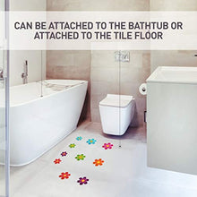 TOPBATHY Adesivi Vasca Antiscivolo Fiori Colorati Doccia Autoadesiva Adesivi Antiscivolo Decalcomanie per Vasca da Bagno Scale Bagno con Doccia 10 Pezzi