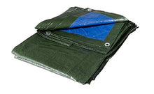 VERDELOOK Telo occhiellato Multiuso in polietilene, 8x5 m, Verde/Blu, coperture