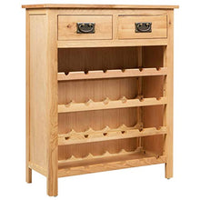 vidaXL Legno di Quercia Mobile Portavini Arreddo Bar Cantinetta Portabottiglie