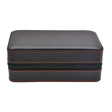 ZYING Portatile Nera in Pelle Cigar Humidor Viaggi - Sigaro Desktop idratante con Il Vassoio Cigar Box