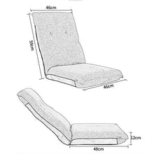 SMC Sedia della Finestra di Baia pigra della Sedia Pieghevole del Letto della Sedia del Computer della Camera da Letto Pieghevole della Camera da Letto (Color : Gray)