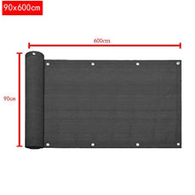 Hanllin - Protezione da sguardi indiscreti per Balcone, in PVC, 90 x 600 cm, con Occhielli e Cordino