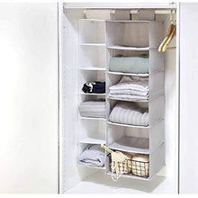 JIAHU - Armadio a 6 ripiani, in tessuto, colore: grigio, 20 cm, 1 pezzo