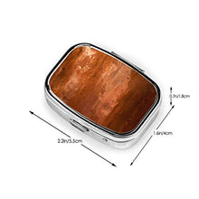 Scatola quadrata per pillole in rame ixs di moda portapillole organizer da viaggio per pillole integratori di vitamine