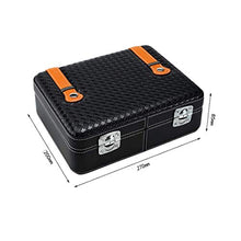 YAeele. Cigar Box Set Cigar Box Portable Set da Viaggio Cigar Idratante portasigarette Nero può Tenere 25 Cigars [Senza Sigaro] Good Mood, Good Life
