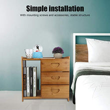 zcyg Comodino Comodini Comodino Comodino Comodino Moderno Mini Comodino in bambù Tavolini con 3 Cassetti Accessorio per Camera da Letto