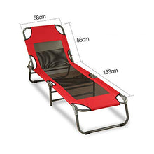 LRQZ-L Letto Pieghevole Portatile, da Viaggio Camping Camp Letto Regolabile Angolo Balcone Balcone Spiaggia Piccolo Letto Multifunzione 189 * 58 Cm