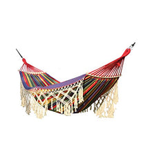 CYzpf Amaca da Campeggio Swing Macramé Portatile Leggero Mobili da Giardino per Esterni Singolo Equipaggiamento per Dormire in Tela Viaggi Beach Garden Lounging Indoor