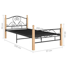 SKM Giroletto Nero in Metallo 90x200 cm (16.8kg)