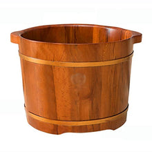 YLL Canna per pediluvio Elm Footbath Piedi Vasca - Piedi ammollo Secchio, Robusto Legno Barile, Adatto for Spa, Massaggi, Sauna (27 Centimetri Alto)