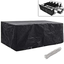 E E-NICES Telo di Copertura per mobili polirattan con 10 Occhielli 229 x 113cm
