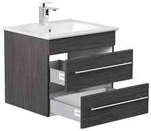 Mobile bagno con lavabo Villeroy & Boch Venticello 60cm antracite venato